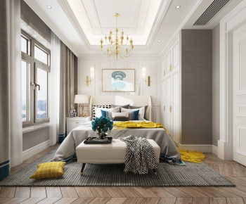 Simple European Style Bedroom-ID:847183782