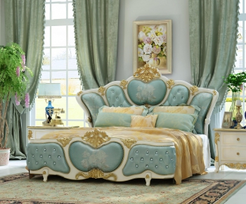 French Style Double Bed-ID:761788435