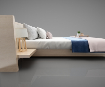 Modern Double Bed-ID:546416348