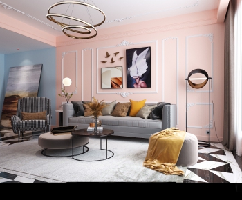 Modern A Living Room-ID:275735496