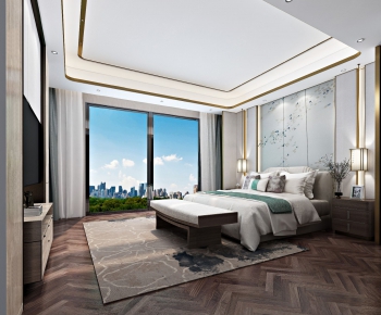 New Chinese Style Bedroom-ID:324200361