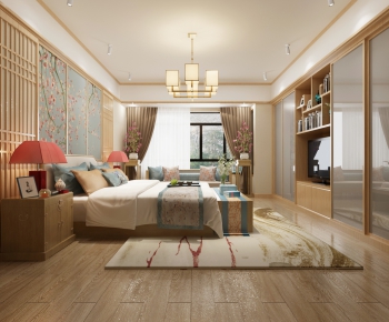 New Chinese Style Bedroom-ID:134026557