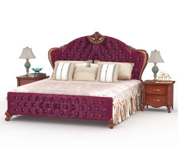 American Style Double Bed-ID:161369831