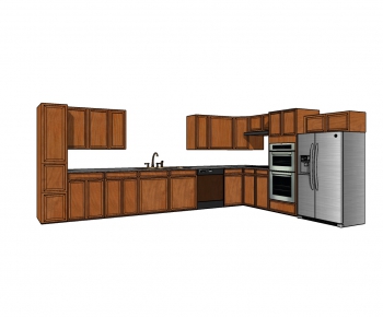 American Style Kitchen Cabinet-ID:637395971