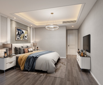 Simple European Style Bedroom-ID:186215861