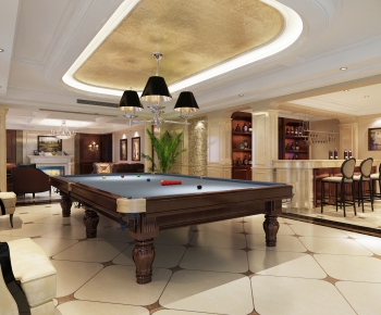 Simple European Style Billiards Room-ID:622235754