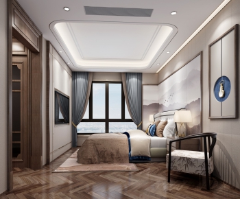 New Chinese Style Bedroom-ID:292859922