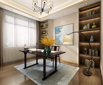 New Chinese Style Study Space-ID:360240573