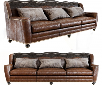 American Style Three-seat Sofa-ID:162874136