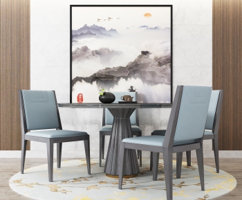 New Chinese Style Dining Table And Chairs-ID:222436791