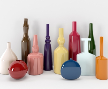 现代陶瓷器皿瓶罐组合-ID:574913143