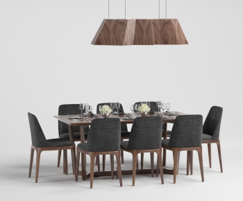 Nordic Style Dining Table And Chairs-ID:977844341