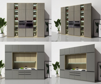 Modern Kitchen Cabinet-ID:313933981