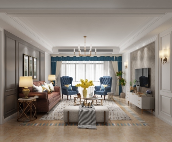 American Style A Living Room-ID:589049262