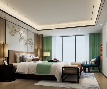 New Chinese Style Bedroom-ID:722126639