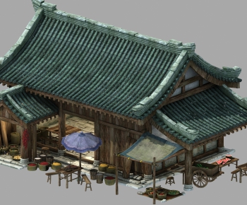 Chinese Style Ancient Architectural Buildings-ID:533274613