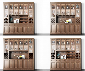 New Chinese Style Wine Cabinet-ID:992310316