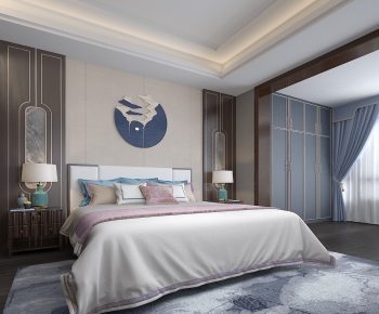 New Chinese Style Bedroom-ID:602718922