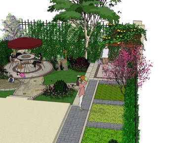 New Chinese Style Courtyard/landscape-ID:326020475