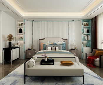 New Chinese Style Bedroom-ID:244328149