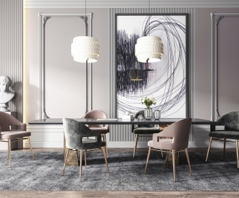 Modern Dining Table And Chairs-ID:993232972