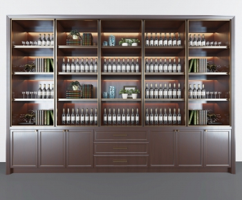 New Chinese Style Wine Cabinet-ID:567017233