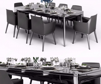 Modern Dining Table And Chairs-ID:642885688