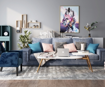 Nordic Style Sofa Combination-ID:644793942