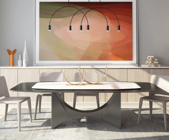 Modern Dining Table And Chairs-ID:939263822