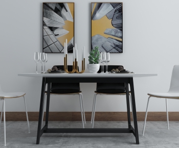 Nordic Style Dining Table And Chairs-ID:167194191