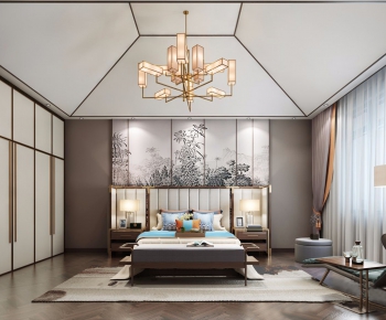 New Chinese Style Bedroom-ID:485376866