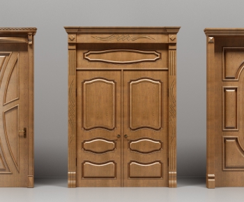 European Style Solid Wood Door-ID:833305196