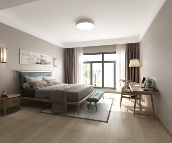 New Chinese Style Bedroom-ID:513273187