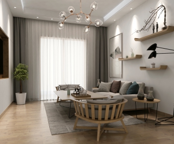 Nordic Style A Living Room-ID:881258148