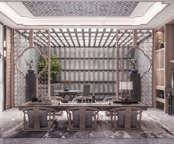 New Chinese Style Tea House-ID:819537799