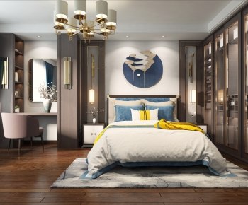 New Chinese Style Bedroom-ID:994881394