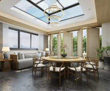 New Chinese Style Dining Room-ID:862878654