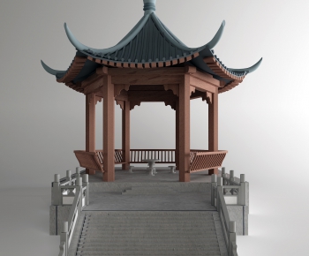 New Chinese Style Ancient Architectural Buildings-ID:214347311
