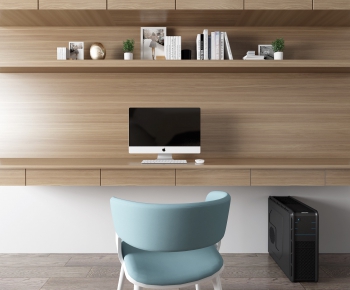 Modern Computer Desk And Chair-ID:405202468