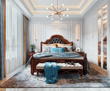 American Style Bedroom-ID:909780181