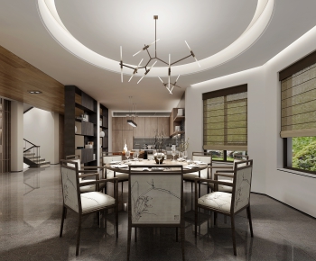 New Chinese Style Dining Room-ID:496415343