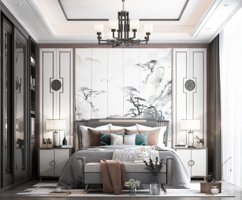 New Chinese Style Bedroom-ID:230091498