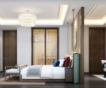 New Chinese Style Bedroom-ID:742460877