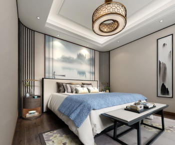 New Chinese Style Bedroom-ID:859739297