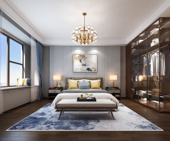 New Chinese Style Bedroom-ID:602954137