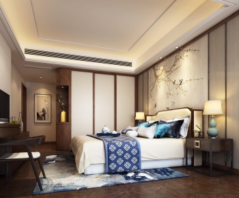 New Chinese Style Bedroom-ID:823387617