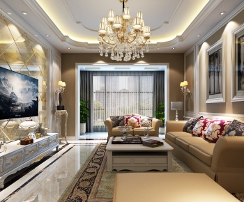 European Style A Living Room-ID:564263594