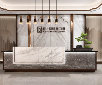New Chinese Style Reception Desk-ID:681669666