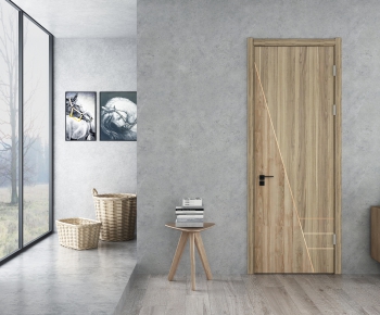 Modern Solid Wood Door-ID:360337446