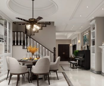 American Style Dining Room-ID:280243931